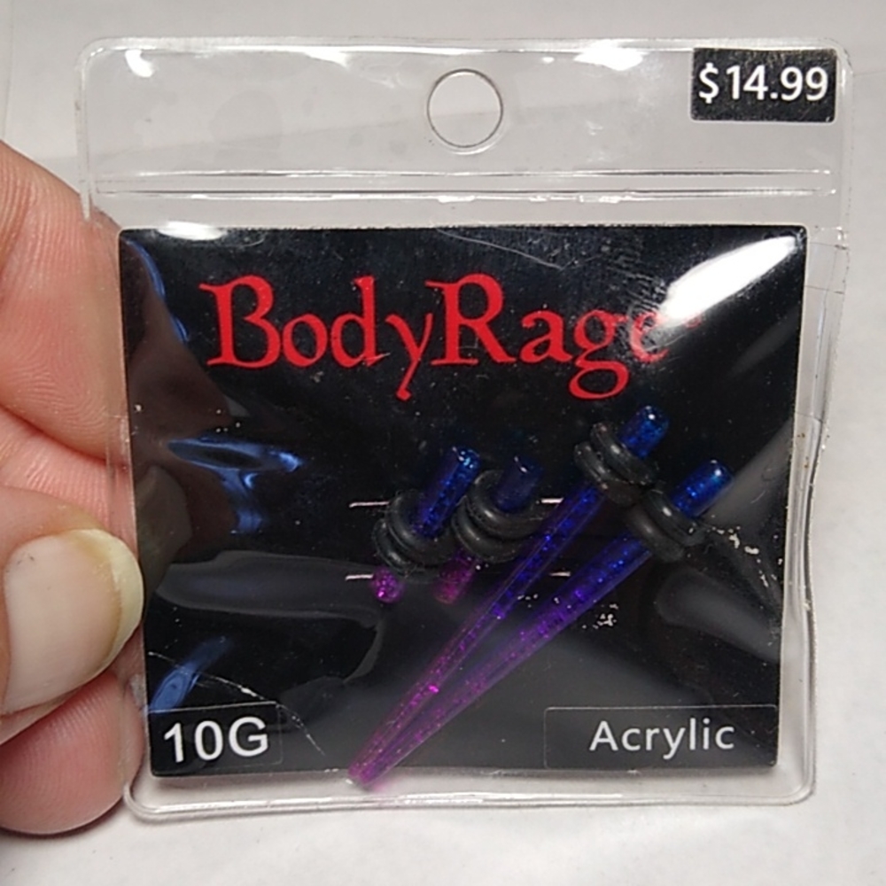 Body Rage Acrylic Tapers 10G